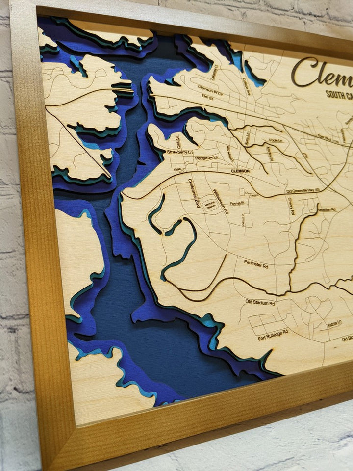 3D wooden map