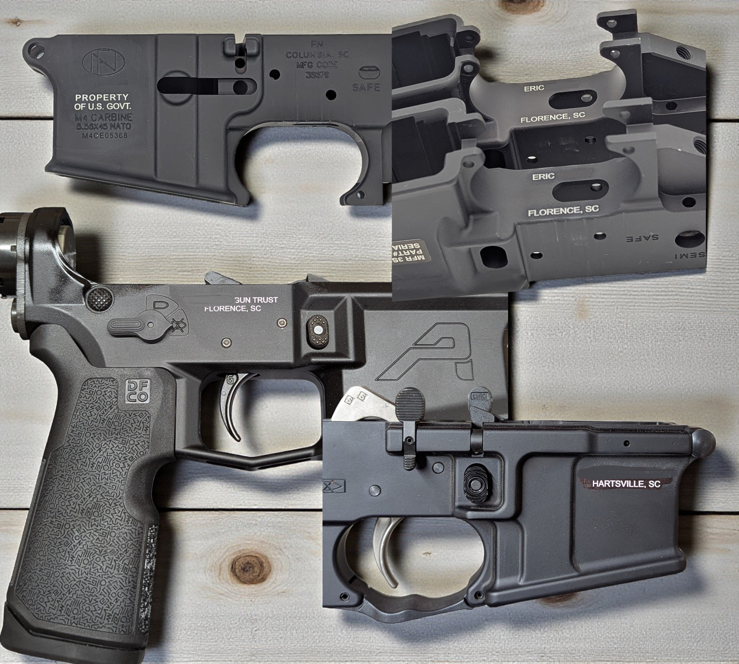 AR lower engraving, lower receiver engraving