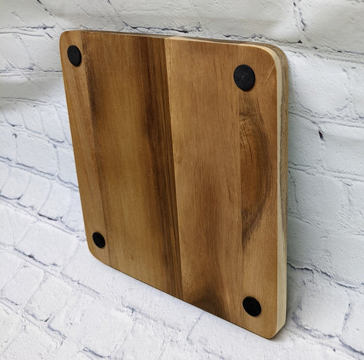 Wood trivet back