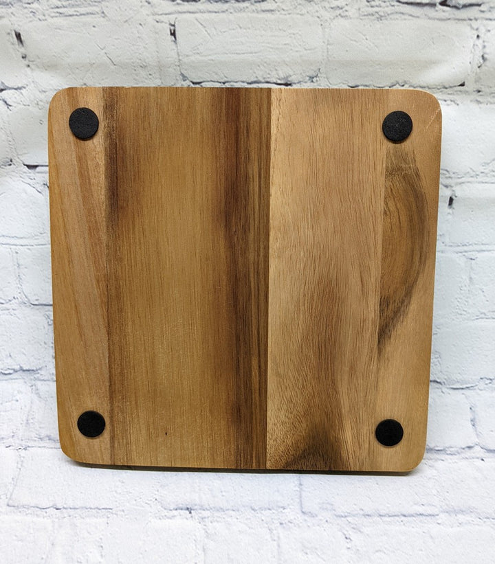 Wood trivet back