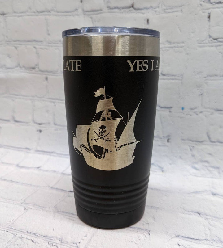 Pirate ship tumbler