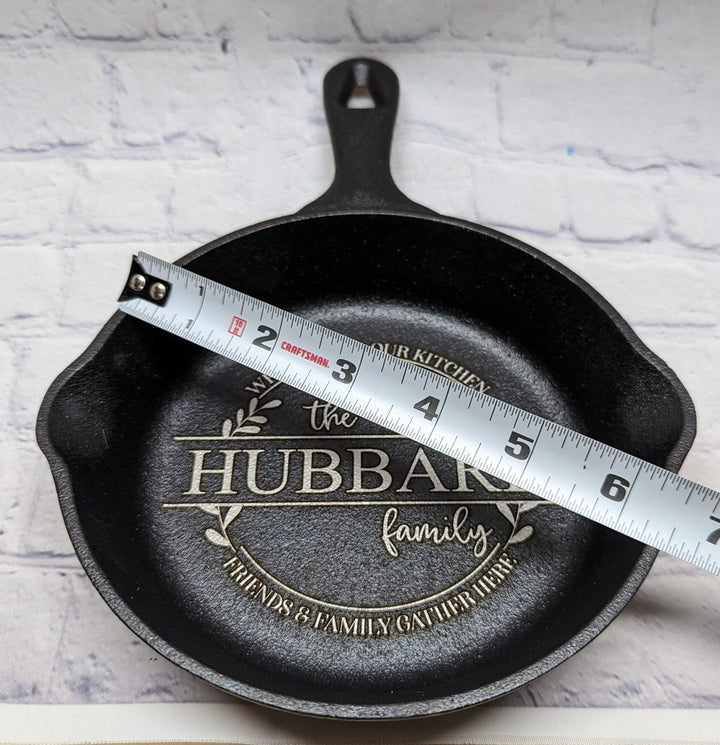 Cast iron pan size